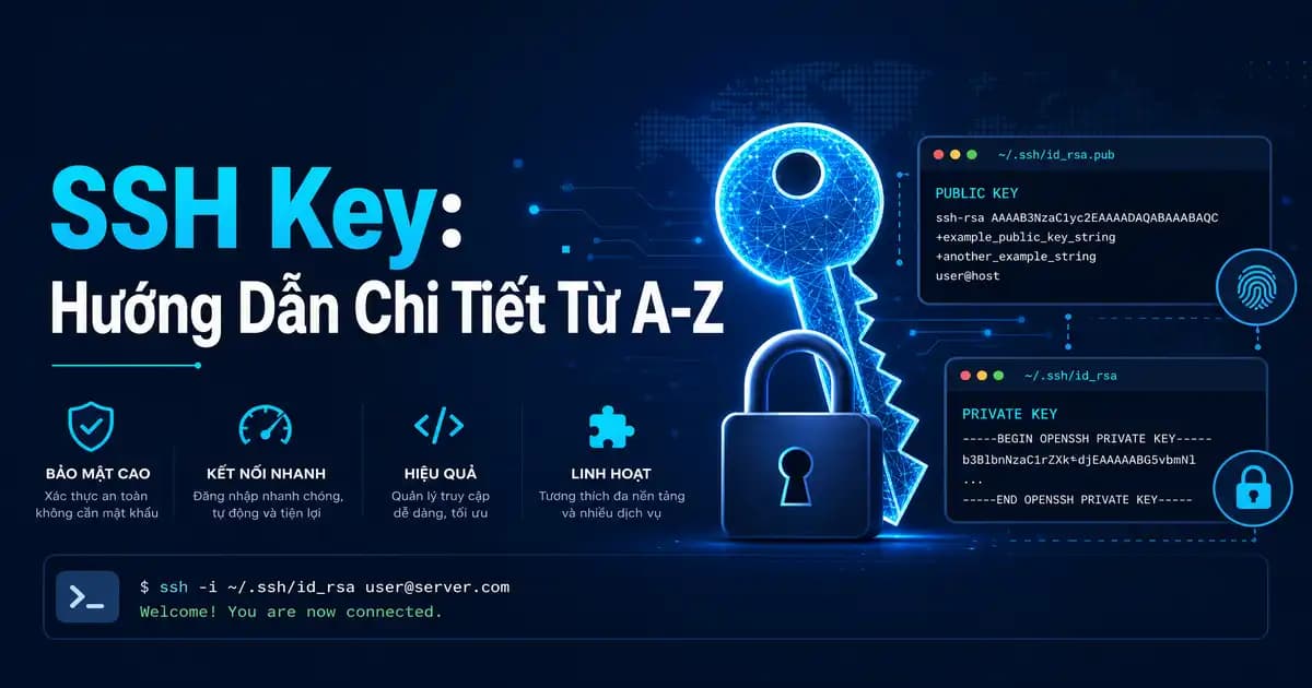 SSH Key: Hướng Dẫn Chi Tiết Từ A-Z (2026)