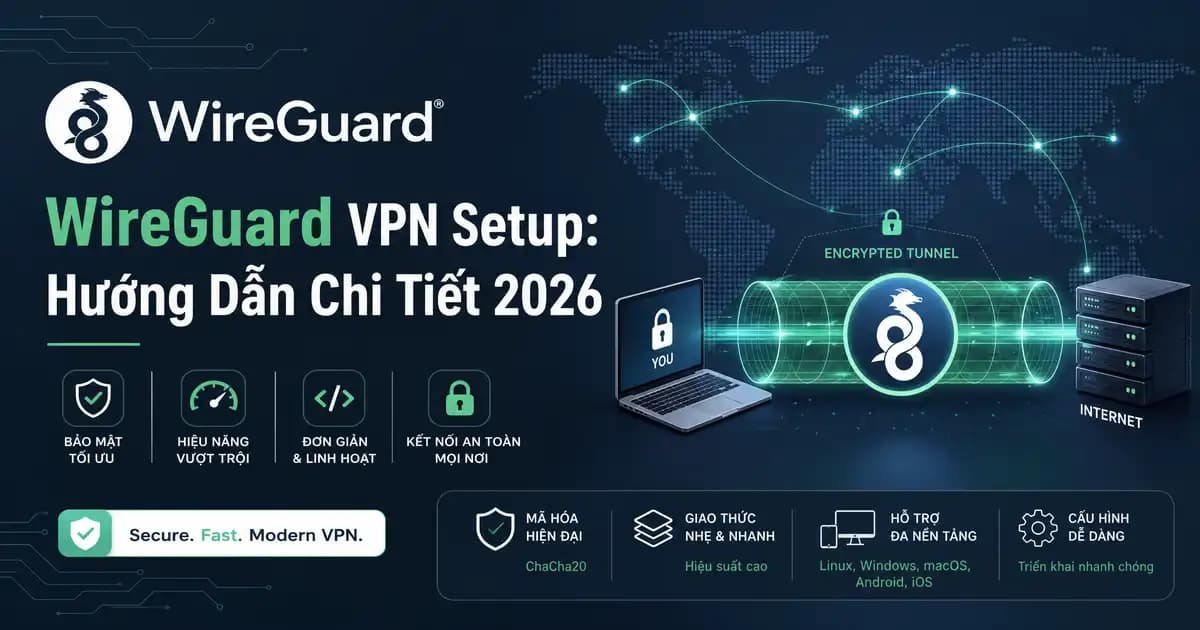 WireGuard VPN Setup: Hướng Dẫn Chi Tiết 2026
