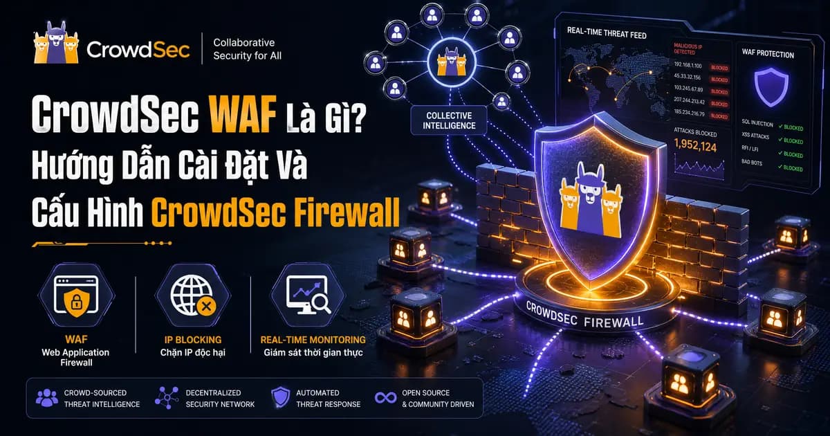 CrowdSec WAF Là Gì? Hướng Dẫn Cài Đặt Và Cấu Hình CrowdSec Firewall